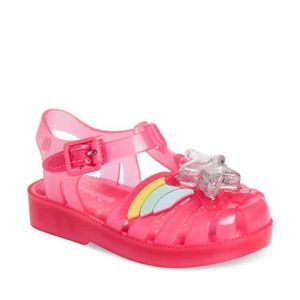 Mini Melissa Possession II Glitter Sandal Size 7 Toddlers